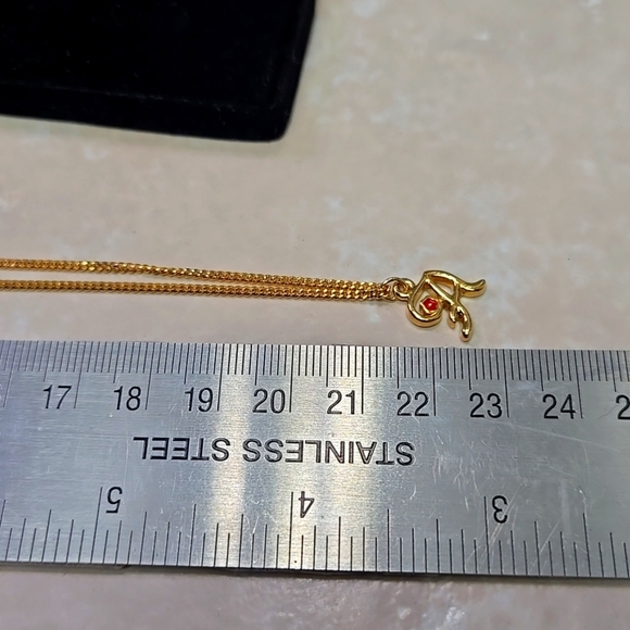 Avon Gold Tone  Kids Initial Elengance Collecting  Necklace A - Picture 11 of 15